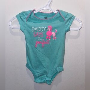 5/$15 George Aqua Baby Onesie